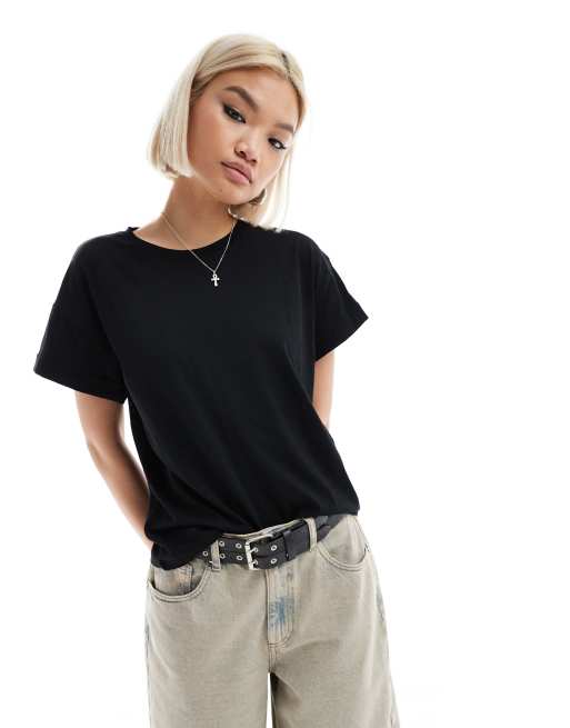 AllSaints - Briar - Ruimvallend T-shirt in zwart