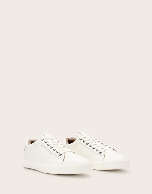 AllSaints - Brody - Baskets basses en cuir - Blanc, 3 de 6