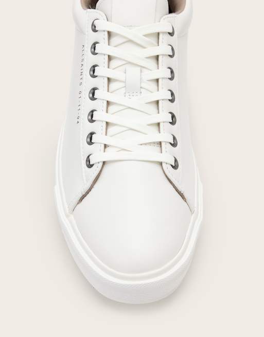 AllSaints - Brody - Baskets basses en cuir - Blanc, 4 de 6