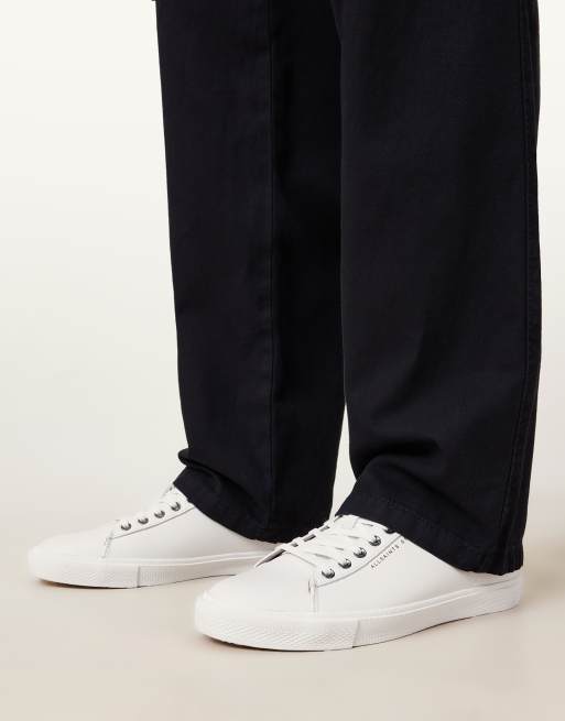 AllSaints - Brody - Lage leren sneakers in wit, 2 van 6