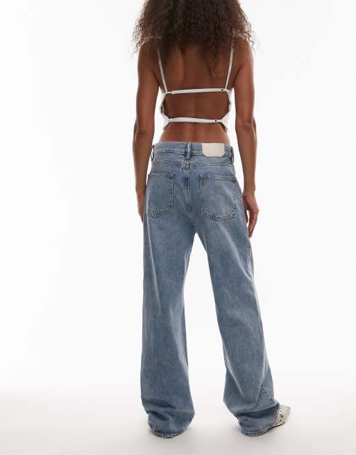 AllSaints Brooklyn jeans in mid indigo, 3 of 5