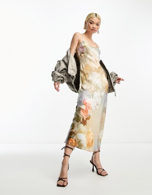 AllSaints - Bryony Rosalia - Robe mi-longue - Multicolore