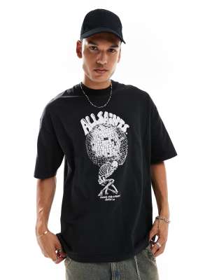 Burden printed t-shirt in washed black