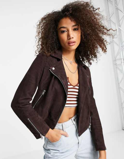 Oxblood allsaints leather clearance jacket