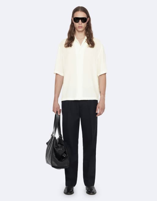 AllSaints - camisa Archer de manga corta en blanco, 2 de 7