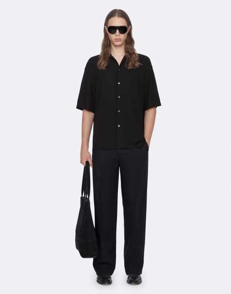 AllSaints - camisa Archer de manga corta en negro - view 1