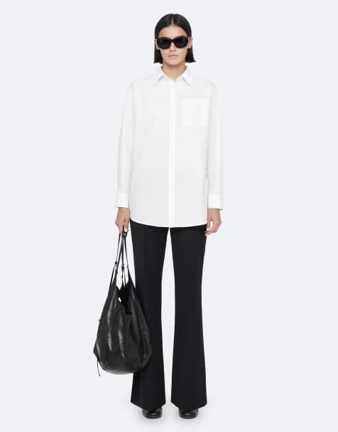 AllSaints - camisa oversize Kaia en blanco - view 1