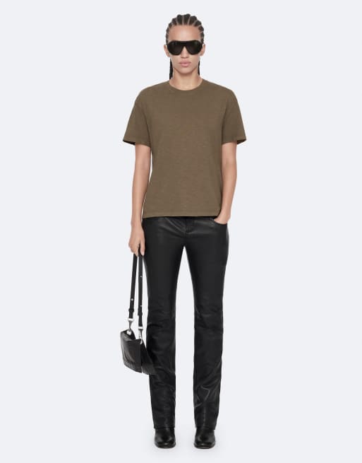 AllSaints - camiseta Addi en caqui lavado, 2 de 7