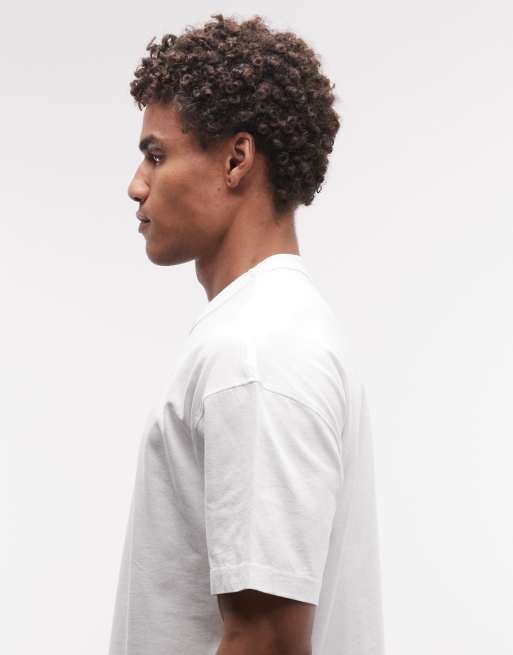 AllSaints - Camiseta blanca de manga corta con gráfico del logo Troppo, 5 de 5