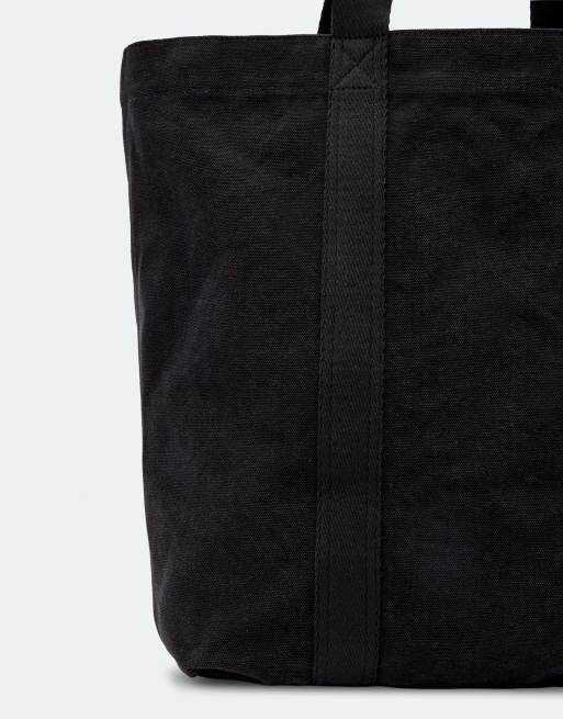 AllSaints Canvas Tote-Bag in Schwarz, 3 von 4