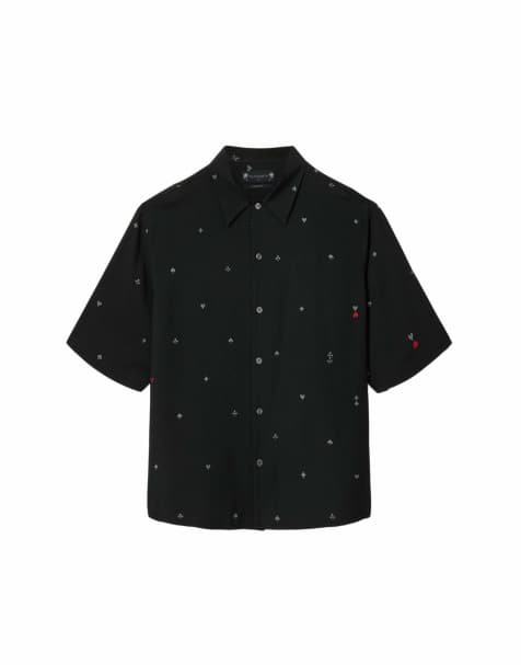 AllSaints - Cardsuit - Chemise à manches courtes - Noir - view 1