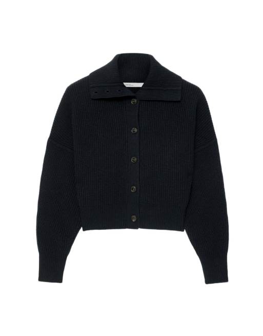 AllSaints Caron Strickjacke in Marineblau, 2 von 6