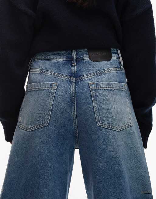 AllSaints – Carter – Jeansy z baryłkowymi nogawkami w kolorze indygo , 4 z 5