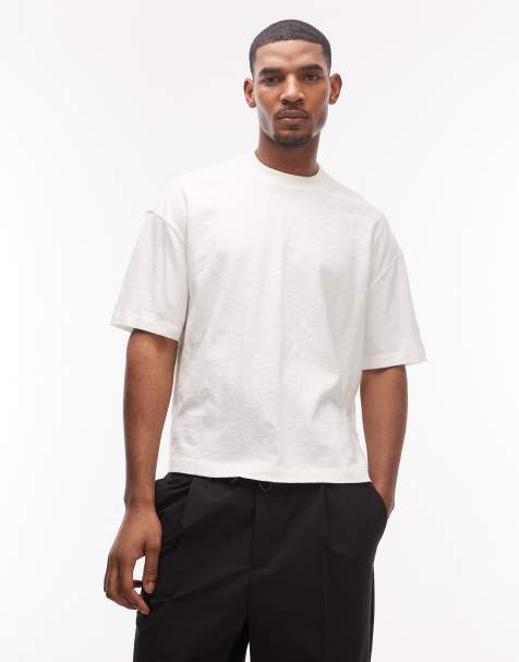 AllSaints - Casper - Hvid T-shirt med korte ærmer - view 1