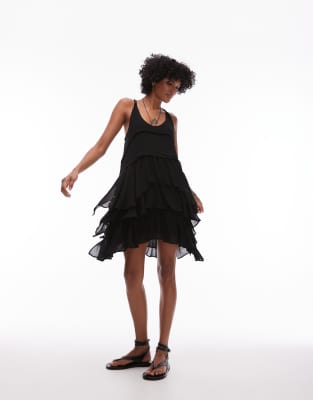 AllSaints - Cavalry - Minikleid in Schwarz