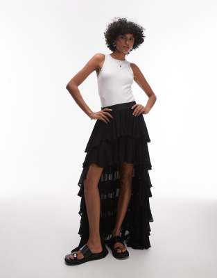 Allsaints cavarly maxi skirt in black 58590₽