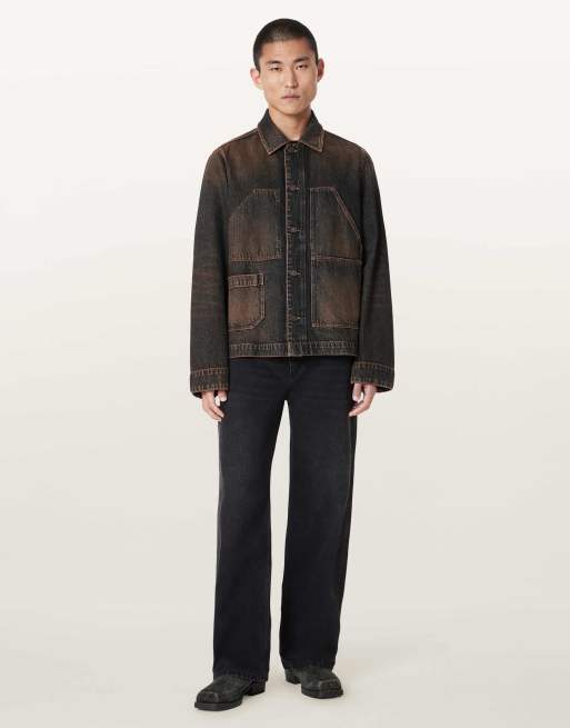 AllSaints - chaqueta Mukesh marrón lavado, 6 de 7