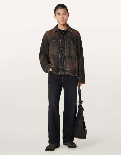 AllSaints - chaqueta Mukesh marrón lavado, 7 de 7