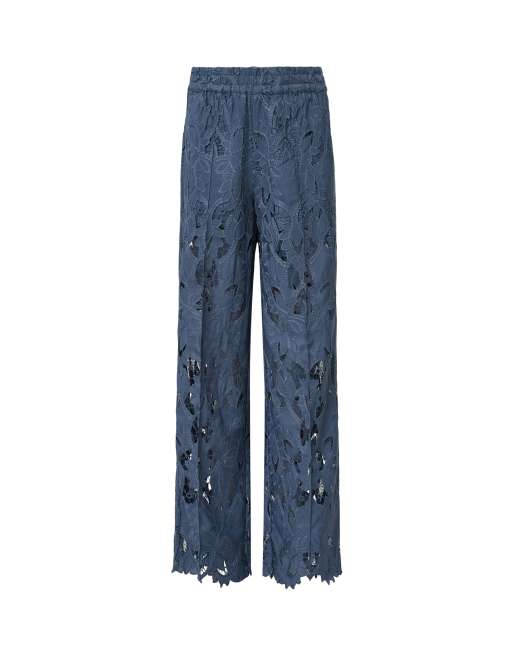 AllSaints – Charli – Bestickte Hose in Staubblau, 2 von 6