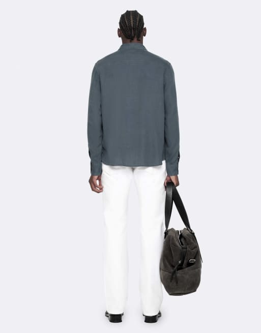 AllSaints chemise Bond à manches longues bleu ardoise, 4 de 7