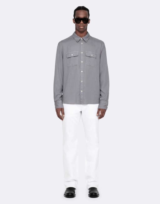 AllSaints chemise Bond à manches longues gris nuage, 2 de 7
