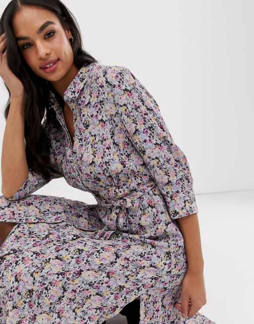 AllSaints Chiara sketch midi dress ASOS