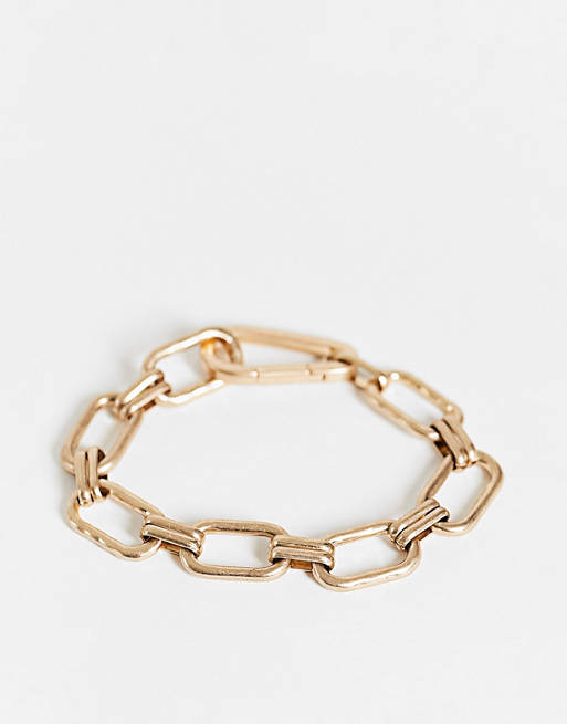 AllSaints chunky chain bracelet in gold | ASOS