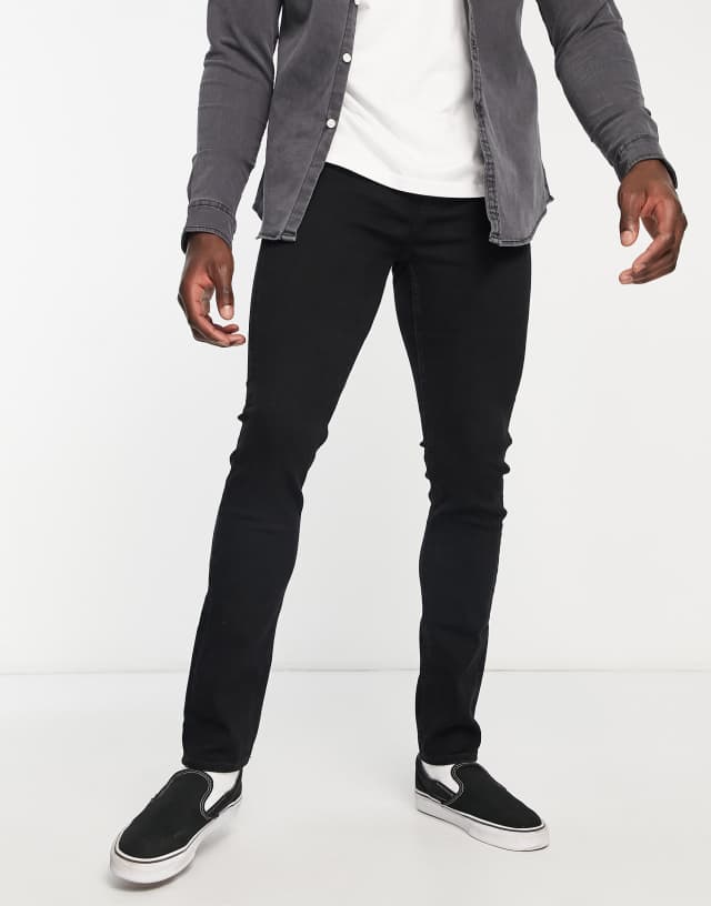 AllSaints Cigarette skinny jeans in black