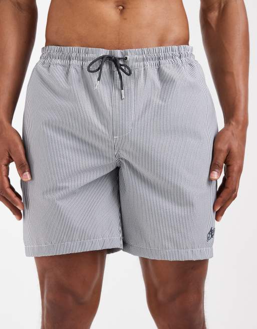 AllSaints - Ciper - Badeshorts med blå/hvide striber, 4 af 5