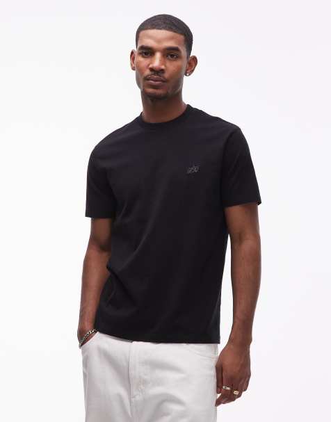 AllSaints Cipher logo t-shirt in black - view 1
