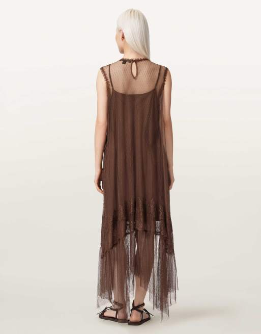 AllSaints - Clara - Robe - Marron amer, 5 de 6