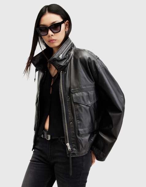 AllSaints – Clay – Jacke in Schwarz - view 1