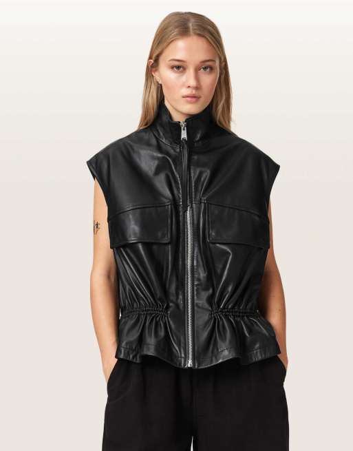 AllSaints - Clay - Veste sans manches - Noir, 2 de 4