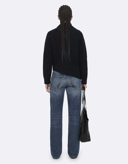 AllSaints Cleo à col cheminée bleu marine, 4 de 7