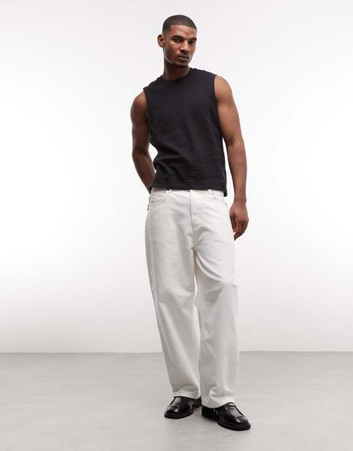 AllSaints Clove cotton detail vest in black, 2 of 5