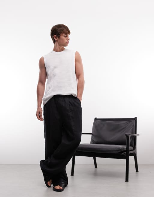 AllSaints Clove cotton detail vest in white, 2 of 5