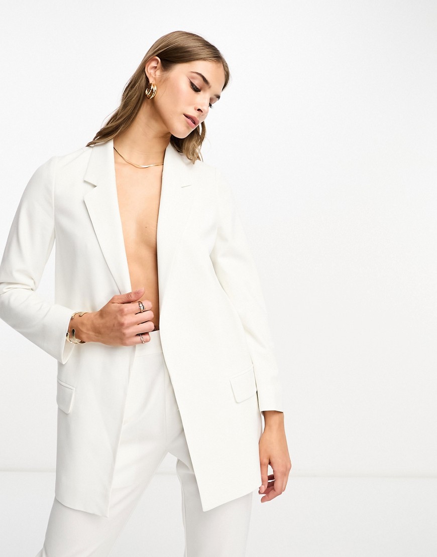 AllSaints co-ord Aleida Tri jersey blazer in white