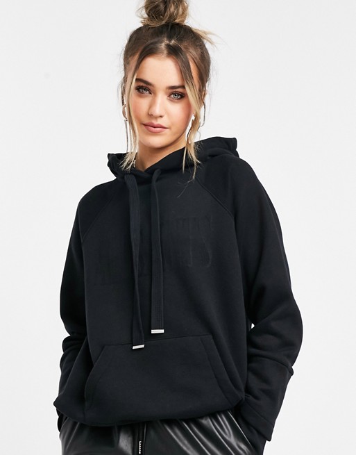 AllSaints co-ord Lucia relaxed hoodie in black
