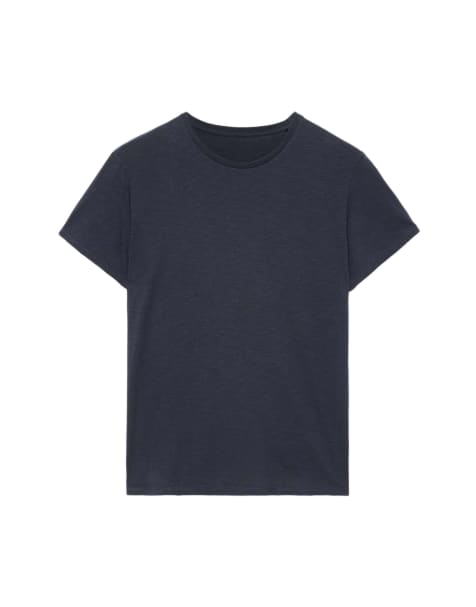 AllSaints Cody camiseta de manga corta con cuello redondo azul marino - view 1