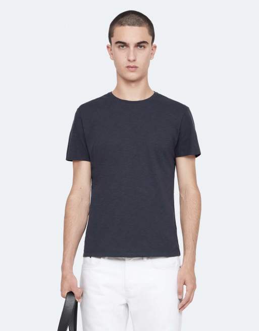 AllSaints Cody camiseta de manga corta con cuello redondo azul marino, 5 de 7