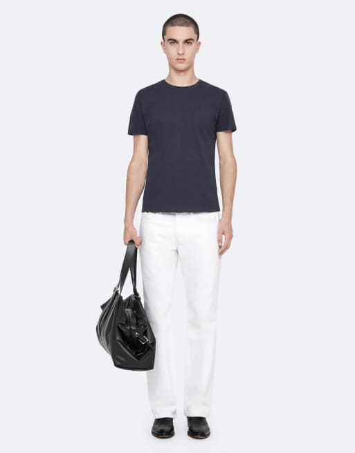 AllSaints Cody camiseta de manga corta con cuello redondo azul marino, 6 de 7