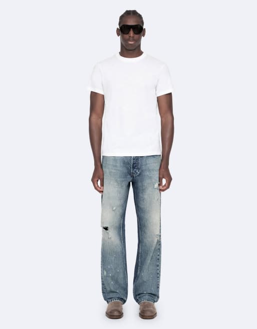 AllSaints Cody t-shirt à manches courtes col rond en blanc optique, 6 de 7
