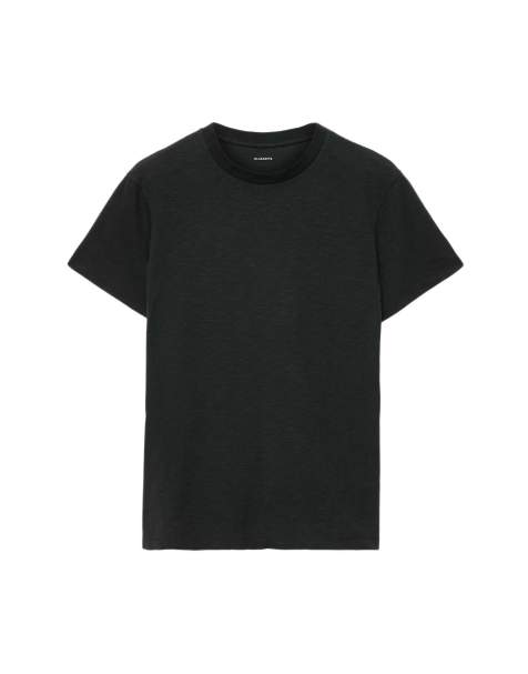 AllSaints Cody t-shirt à manches courtes col rond noir délavé - view 1