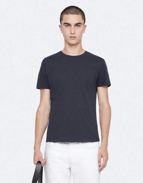 AllSaints Cody T-shirt met korte mouwen en ronde hals in marineblauw - view 1