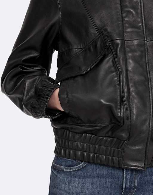AllSaints Colebrooke Bomberjacke in Schwarz, 6 von 7