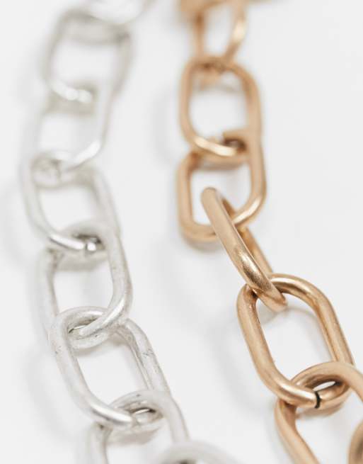 Collana Con Catena A Maglie In Acciaio Inossidabile Per Uomo Donna Catena Di Grano Intrecciata 2,5/3/4/5/6 Mm Gioielli Quotidiani - Foto 3