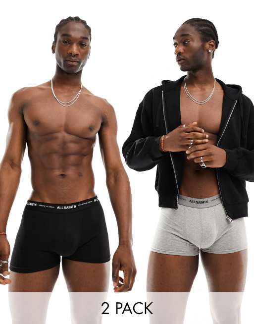 AllSaints - Confezione da 2 boxer multicolore