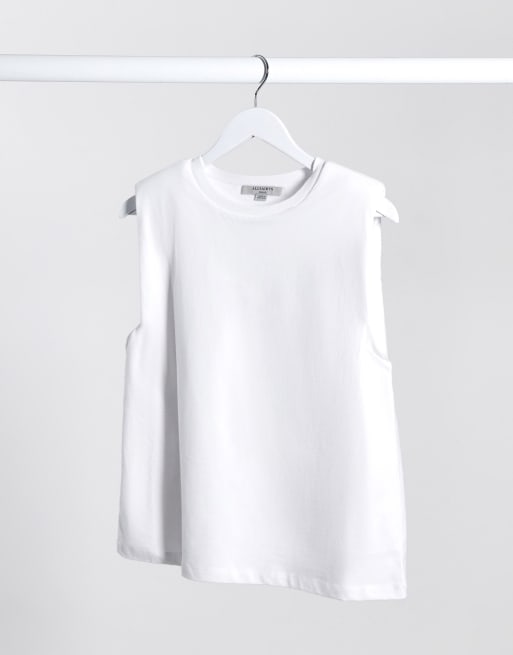 White tank best sale with shoulder pads