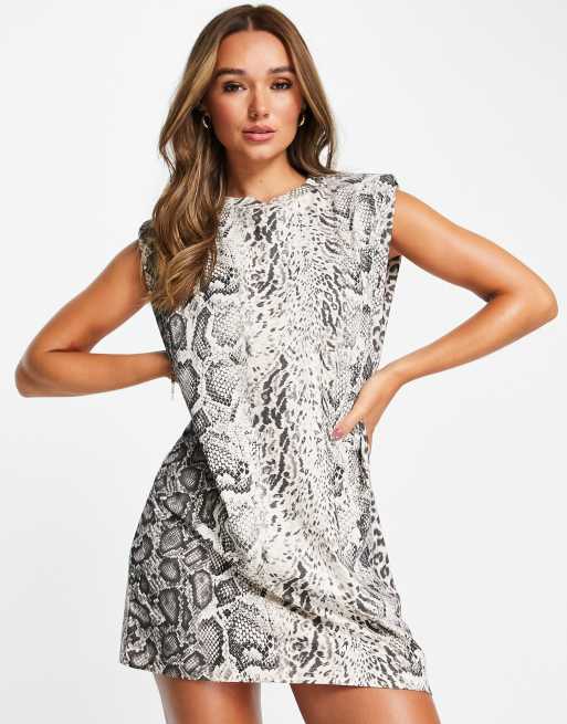 AllSaints - Coni - Tankjurk met slangenprint