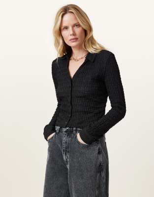 AllSaints - Connie - Hemd in Schwarz